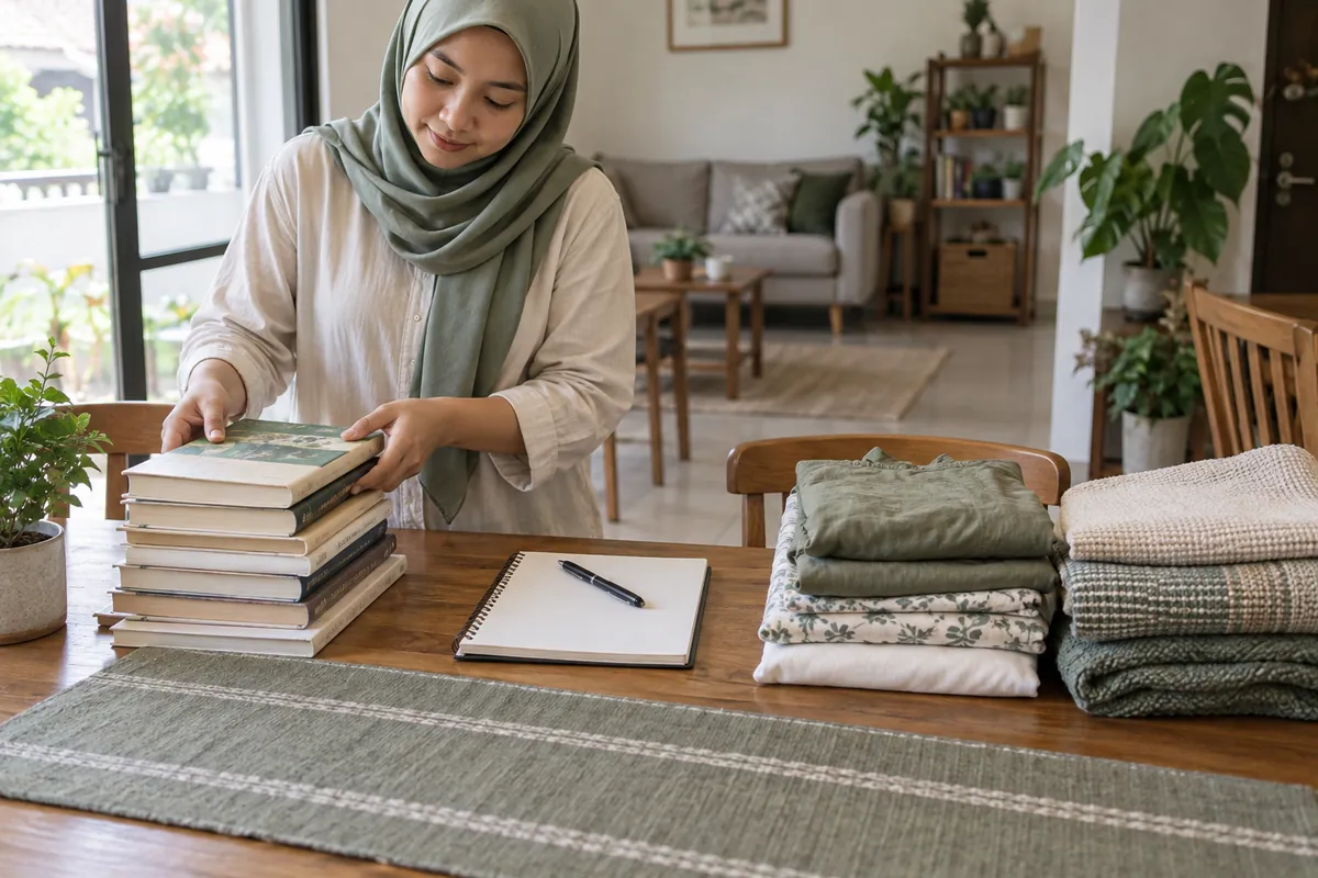 Grouping belongings by moving decision